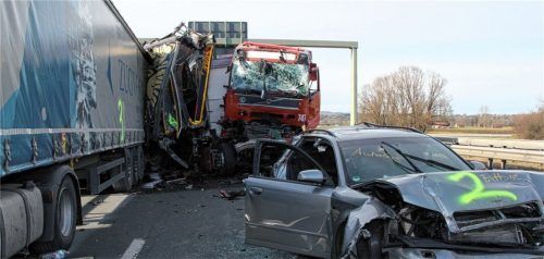 Immer wieder ereignen sich während der Dosierungsmaßnahmen schwere Unfälle. Dieser Unfall ereignete sich am 7. Januar. Foto Reisner