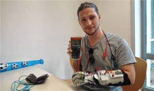 Lässt sich auch von kleinen Rückschlägen nicht aus der Ruhe bringen: Student Kevin Kapella.