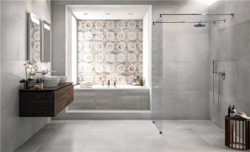 Mit XXL-Fliesen entsteht ein puristischer Flächeneffekt. Foto Deutsche Fliese/Villeroy & Boch/akz-o