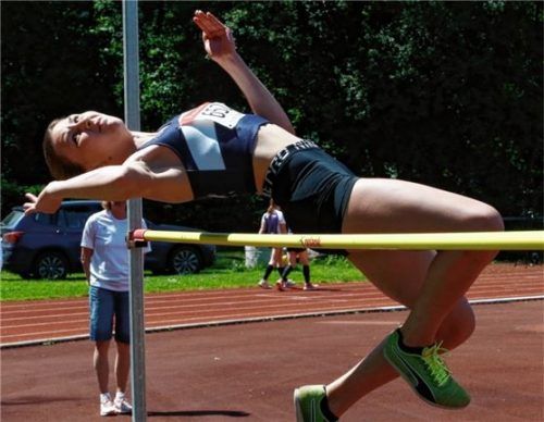 Ronja Fürst vom TSV Bad Endorf wurde südbayerische Meisterin im Vier- und Siebenkampf der U18.Foto Ludwig Stuffer