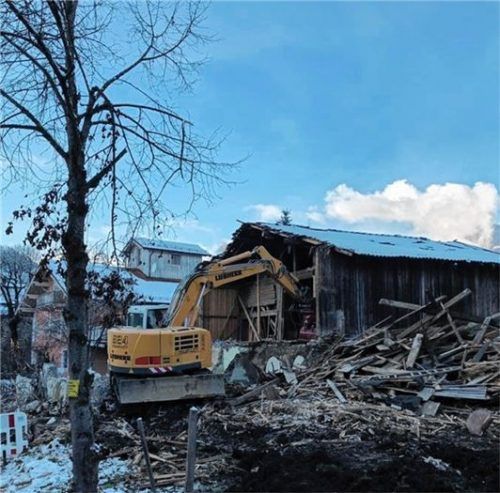 Schon im Jahr 2018 wurde das Knoll-Anwesen im Oberaudorfer Ortskern abgerissen. Foto Re