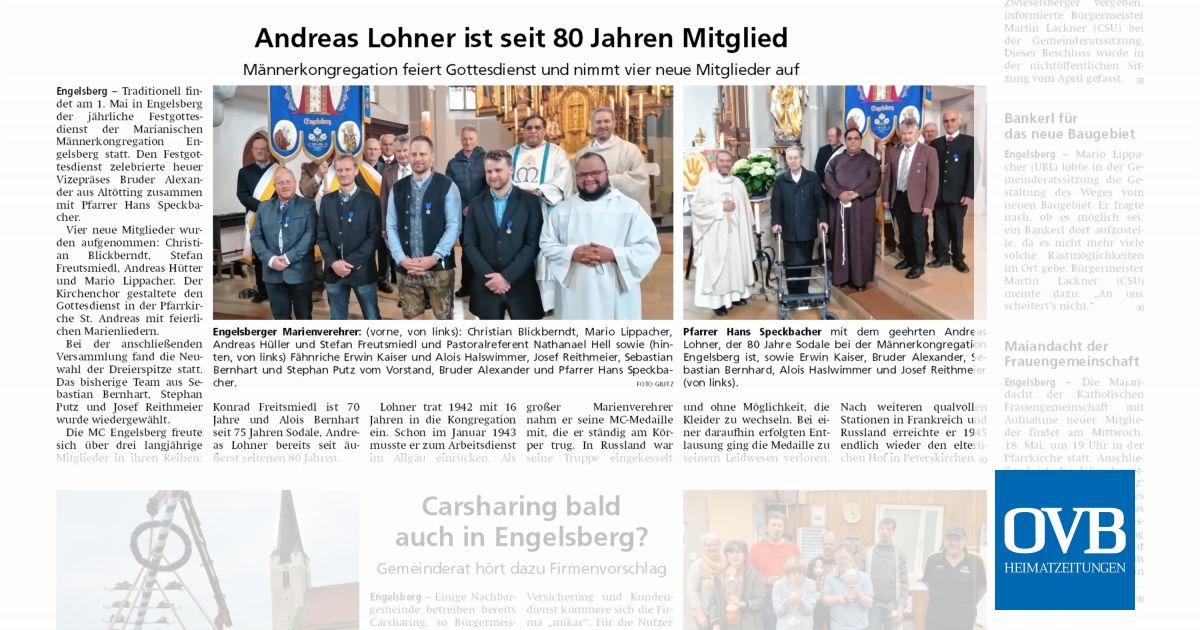 Andreas Lohner Ist Seit 80 Jahren Mitglied OVB Heimatzeitungen andreas-lohner-ist-seit-80-jahren-mitglied-ovb-heimatzeitungen