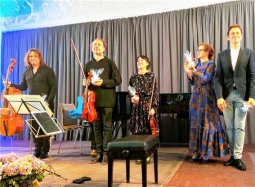 Sorgten für feinste kammermusikalische Ausprägungen: (von links) Justus Grimm, Razvan Popovici, Mi-Sa Yang, Diana Ketler und Thorsten Jonanns. Foto Giesen