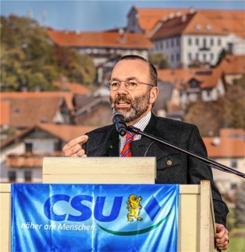 Übte harsche Kritik am Verhalten der Bundesregierung: Manfred Weber, Vorsitzender der EVP-Fraktion im Europäischen Parlament. Foto Klemmer