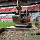 Schaufeln für die Football-Stars