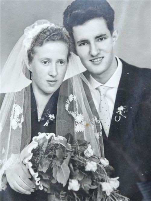 Gaben sich im Juni 1957 das Jawort: Josef und Franziska Bartsch aus Rosenheim. Schlecker
