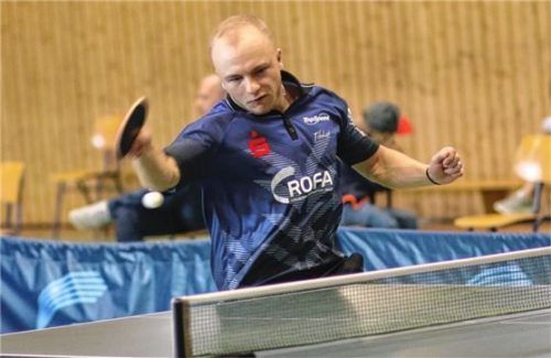 Maximilian Loof vom SV-DJK Kolbermoor gewann bei den deutschen Meisterschaften neben der Bronzemedaille im Einzel auch noch Silber im Doppel. Foto Gerhard Erlich