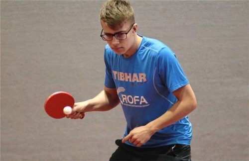 Mike Hollo durfte sich bei den deutschen Meisterschaften über die Bronzemedaille im Doppel freuen.Foto Gerhard Erlich