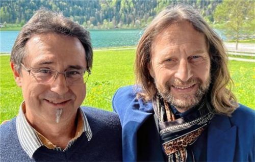 Sie verantworten die Passionsspiele: der Komponist Josef Pirchmoser (links) und Regisseur Norbert Mladek. Foto Janka
