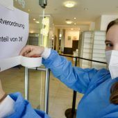Riskante Leere in den Testzentren