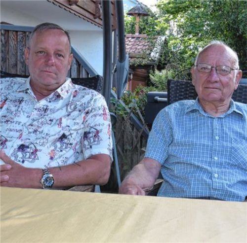 Ärgern sich über das Vorgehen der Stadt: Robert Färber (links) und Max Fritz. Fotos Schlecker