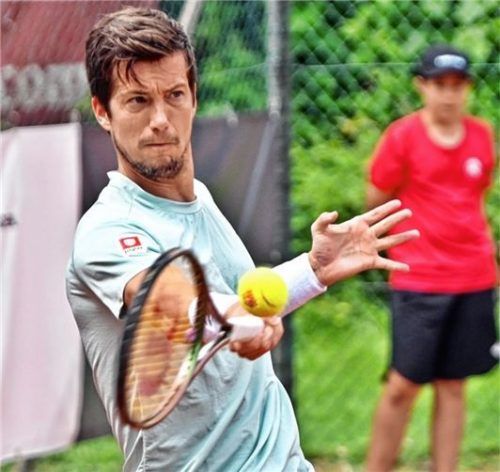 Aljaz Bedene holte den ersten Sieg für den TC 1860 Rosenheim in dieser Saison.Foto Hans-Jürgen Ziegler
