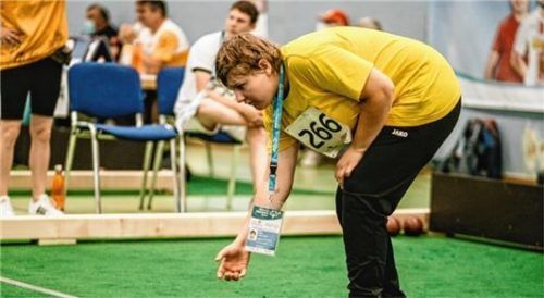 Auch beim Boccia erfolgreich: Svenja Klauß gewann die Silbermedaille im Einzel.