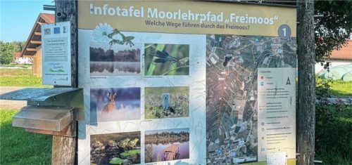 Bei der Beschilderung des Moorlehrpfads wurden Gelder von Leader eingesetzt. Foto kirchner