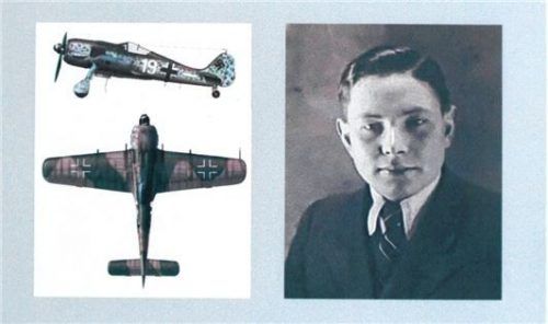 Der getötete Pilot Georg Reppel war mit einer „Focke- Wulf 190“ unterwegs, als er abstürzte.