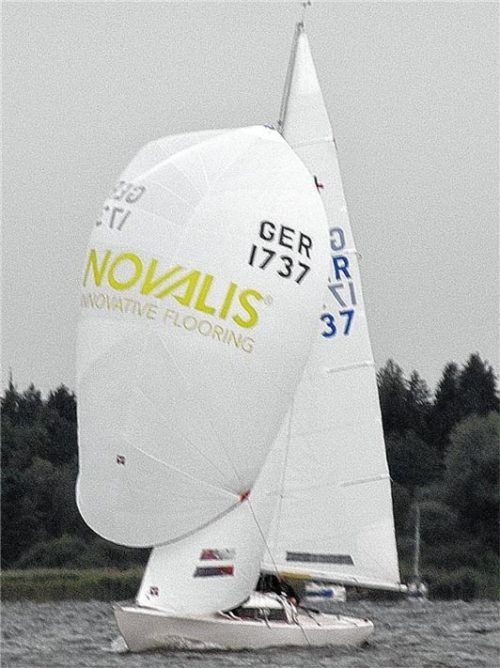 Dirk Stadler war bei der H-Boot-Weltmeisterschaft drittbester Bayer.Foto Gerhard Niessen