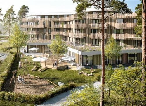 Im „Conradty 1“ entsteht eine Kindertagesstätte mit 74 Plätzen. Foto  Quest Spinnereiwald GmbH & Co. KG