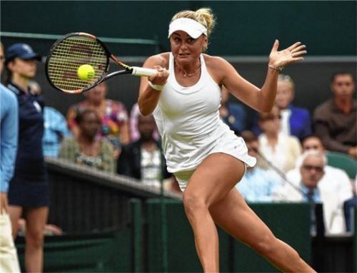 Kateryna Baindl ist auf der Tennis-Profi-Tour auf dem Weg zurück zu alter Stärke.Foto EPA/FACUNDO ARRIZABALAGA