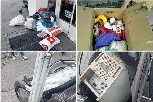 Manche „Spende“ ist doch eher etwas für den Wertstoffhof. Foto BRK Kreisverband Rosenheim