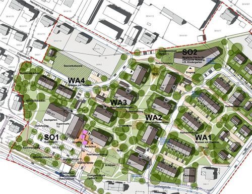 Viel Grün und doch Platz für 500 oder mehr Stephanskirchner: So soll der neue Ortsteil im Südosten von Haidholzen aussehen. Im Herbst werden die Stephanskirchner um ihre Meinung gefragt. LBGO-Architekten