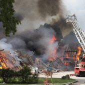 Großbrand auf Bauernhof