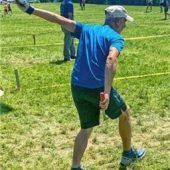 Hufeisenwerfer auf Tour