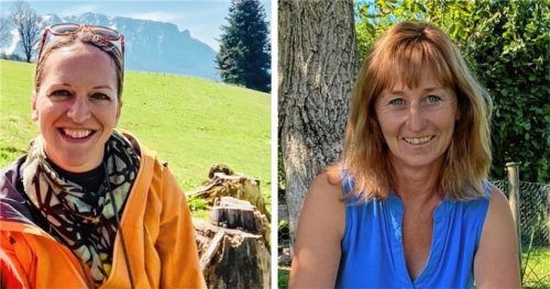 Anett Unverzagt (links) und Traudl Unterseher gehören zu den neuesten Mitgliedern der Frauengemeinschaft und freuen sich auf das große Fest.Fotos re