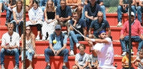 Die Rosenheimer Tennis-Fans dürfen sich am kommenden Sonntag auf ein heißes Match freuen. Vielleicht spielt auch wieder die Nummer eins Nikoloz Basilashvili. Foto  Ziegler