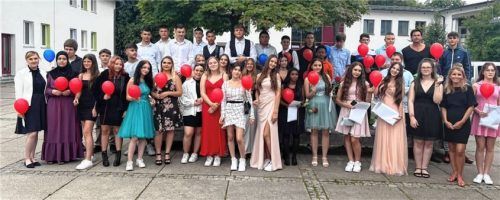 Die Schüler der Abschlussklassen der Mittelschule Fürstätt.Foto re