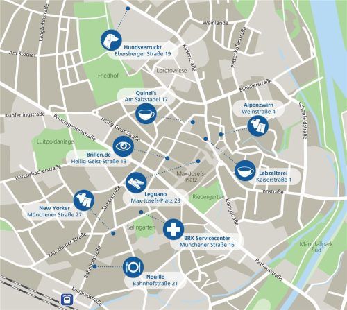 Eine Übersicht: In Rosenheim haben in den vergangenen Monaten zahlreiche neue Geschäfte und Lokale eröffnet. Klinger