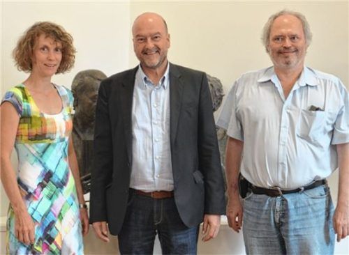 Einstimmig wiedergewählt: (von links) Schriftführerin Anne Frei, Vorsitzender Dr. Wolfgang Bergmüller und Zweiter Vorsitzender und Kassier Fred Bayer.Foto privat