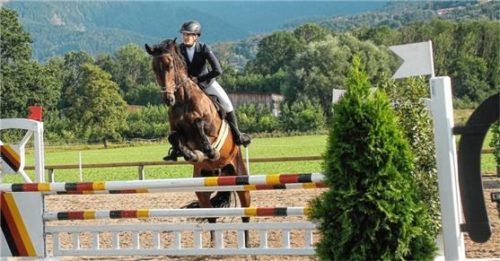 Mit einer starken Leistung landeten Margarete Gschwendtner und Aquamarin 50 auf Platz zwei.Foto Peter Strim