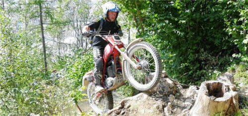 Peter Holzner, Initiator der MCR-Oldtimer-Trials, wird in der Klasse „Clubman Twinshock“ auch selbst an den Start gehen.Foto SCHMID