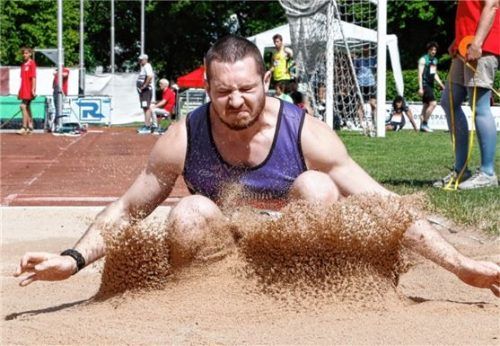 Ruben Mayer aus Mühldorf wurde bayerischer Meister im Zehnkampf der Männer. Foto re