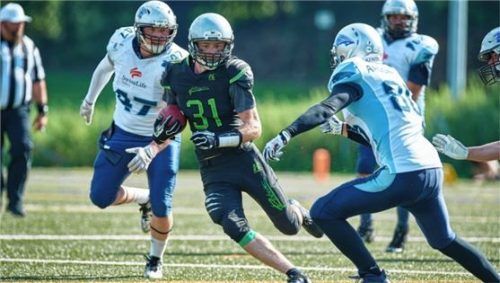 Sebastian Beilhack erlief beim Sieg einen Touchdown. Foto AGES-Alexander Gerhardt
