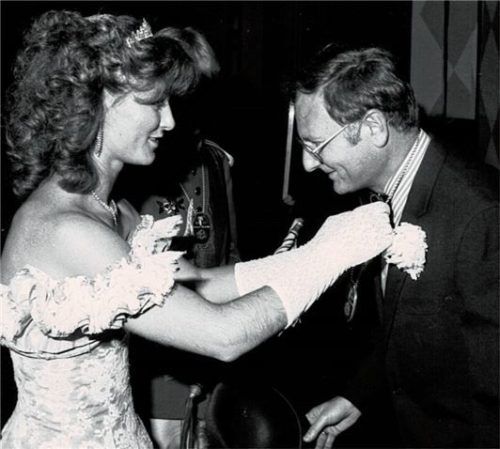 1986 mit Faschingsprinzessin Elisabeth Glas. Fotos  privat