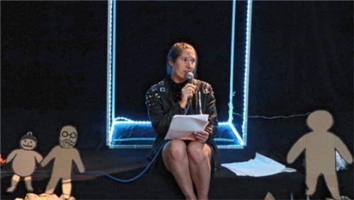 Annika Semmler als Clarisse aus Musils „Mann ohne Eigenschaften“. Foto Prokop