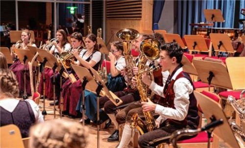 Mit einer Bläserklasse an der Samerberger Grundschule will die Musikkapelle Nachwuchs gewinnen.Foto Nitzsche