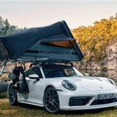 Auf dem Porsche übernachten
