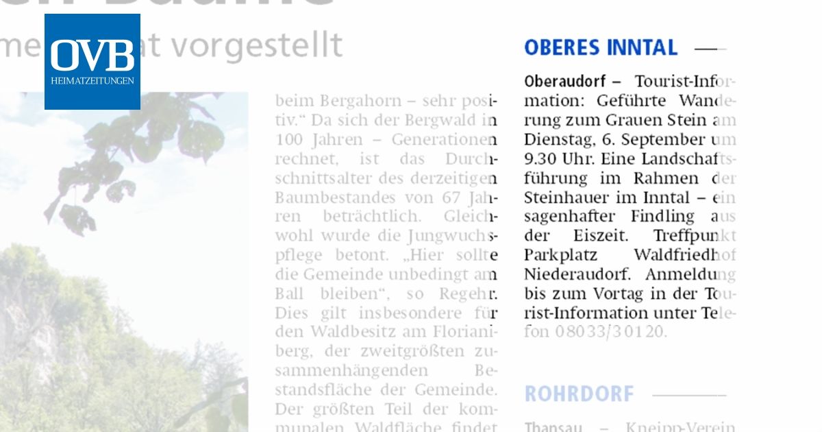 Oberes Inntal OVB Heimatzeitungen