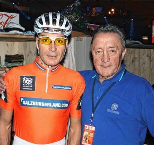 Toni Berger (rechts) mit Eric Zabel – 2008 Sieger mit Bruno RisiFoto Lüers