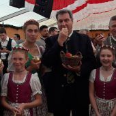 Ein Apfel für den Landesvater