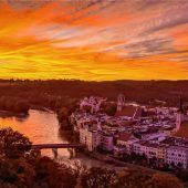 Feuerrote  Romantik in Wasserburg
