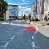 Neuer Schutzstreifen für Radler