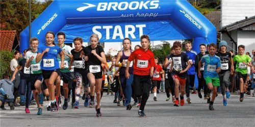 Auch der Nachwuchs war eifrig am Start.Foto Ludwig Stuffer