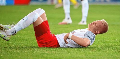 Das tat weh: Benedikt Orth und der TSV Buchbach kassierten in Eichstätt wieder mal eine schmerzliche Niederlage. Archivfoto Christian Butzhammer
