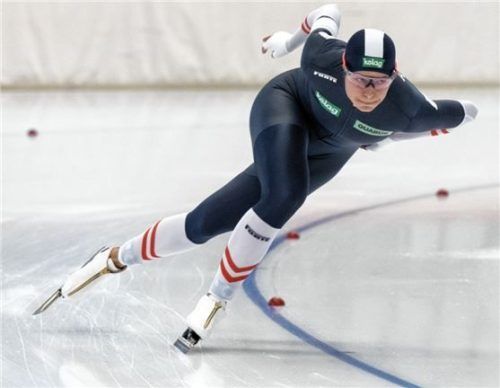 Die Österreicherin Vanessa Herzog stellte in Inzell gleich eine europäische Saisonbestzeit auf. Foto Ernst Wukits