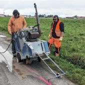 Ein tiefer Schnitt in der Eichfeldstraße