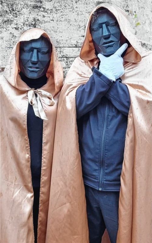 Kommt die Blue Man Group nach Kolbermoor? Oder steckt das Erwachsenenprinzenpaar hinter den Masken?Fotos  Re