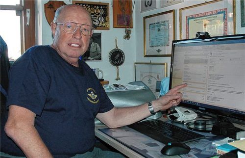 Kontakt mit Betrügern: Um den Online-Auftritt seines Vereins zu retten, sollte Adelbert Schömer die Summe von 2500 Dollar in Bitcoin überweisen. Foto privat